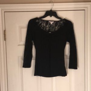 Black Lacey top